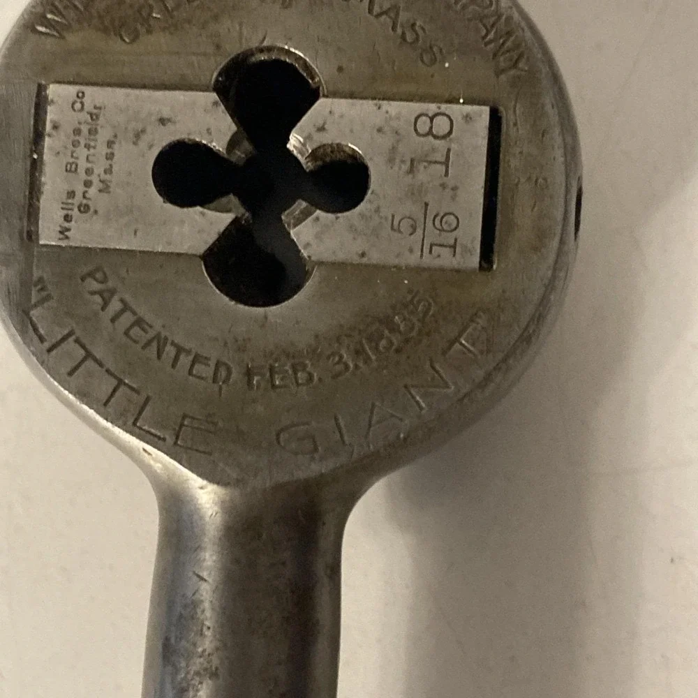Large Vintage Wells Brothers Company Little Giant Die Head Holder with Handles